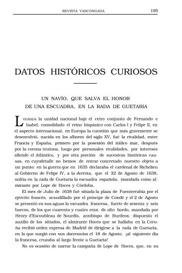 DATOS HISTÓRICOS CURIOSOS