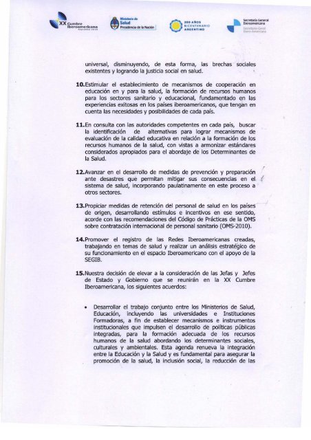 Declaración XII Conf. Iberoam Mº Salud (español).tif - Segib