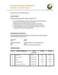 petrogen semi synthetic 10w40 / 15w40 sl/cf - General Petroleum