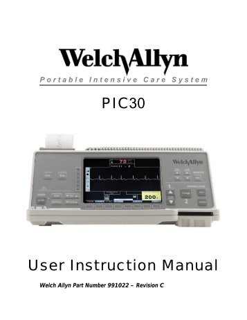 PIC 30 User Manual - Medical Equipment Pros