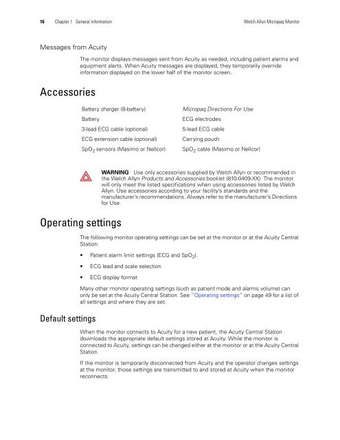 Micropaq User Manual Model 406 and 408 - Medical Equipment Pros