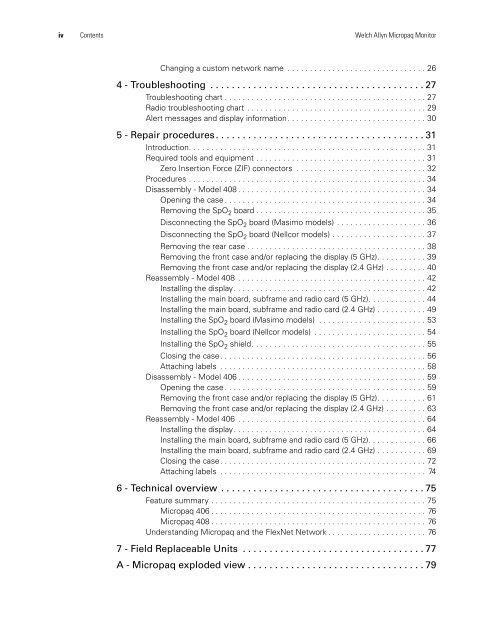 Service Manual, Micropaq Monitor - Welch Allyn