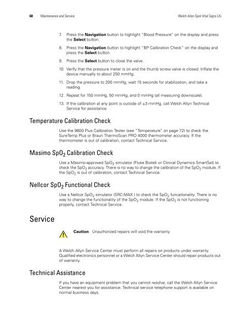 Spot Vital Signs LXi Directions for Use - Frank's Hospital Workshop