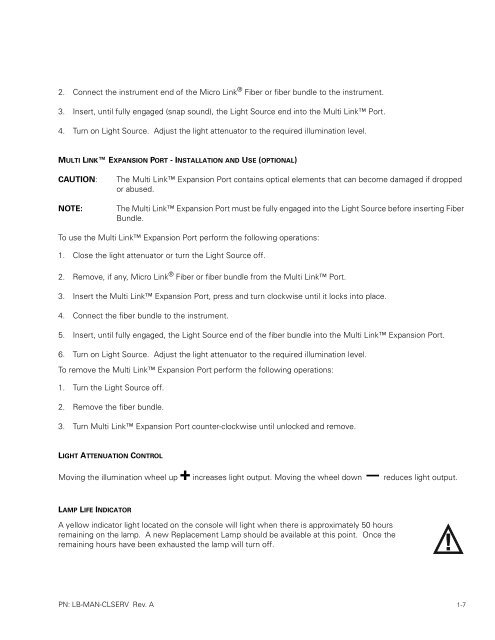 CL100 / CL300 Service Manual - Welch Allyn