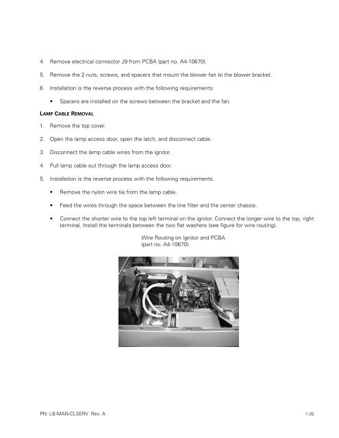 CL100 / CL300 Service Manual - Welch Allyn