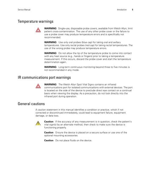 Spot Vital Signs Service Manual - Frank's Hospital Workshop