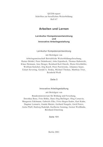 Arbeiten und Lernen - ABWF