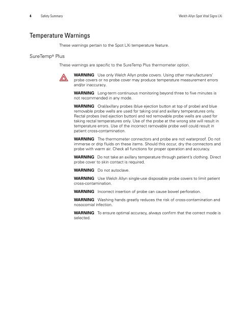 Spot Vital Signs LXi Service Manual - Frank's Hospital Workshop