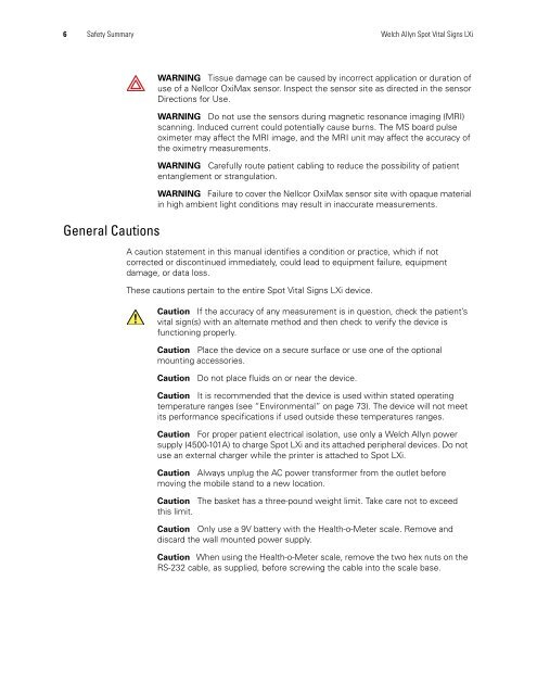 Spot Vital Signs LXi Service Manual - Frank's Hospital Workshop