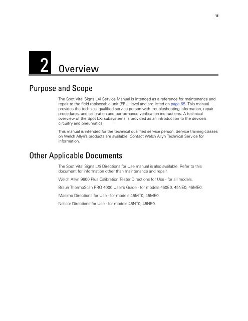 Spot Vital Signs LXi Service Manual - Frank's Hospital Workshop