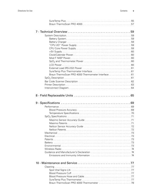 Spot Vital Signs LXi Service Manual - Frank's Hospital Workshop