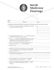 Quiz 9A Multiview Drawings