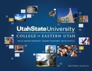 INTRODUCTION - College of Eastern Utah - Utah State University