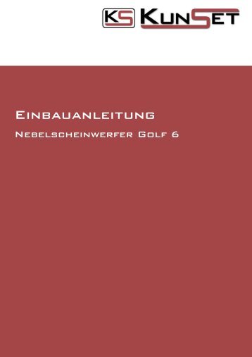 Einbauanleitung