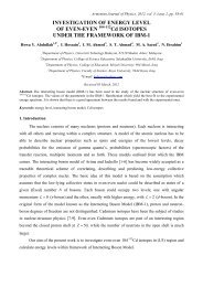 Cd ISOTOPES UNDER THE FRAMEWORK OF IBM-1 - Armenian ...