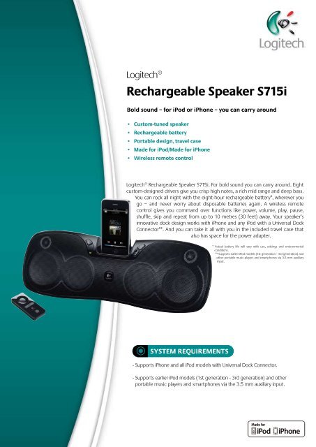 Rechargeable Speaker S715i