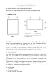 LED Tafel Englisch