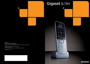 Gigaset SL78H - Schnurlostelefon.de