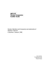 Norstar-Companion MICS-XC Installer Guide