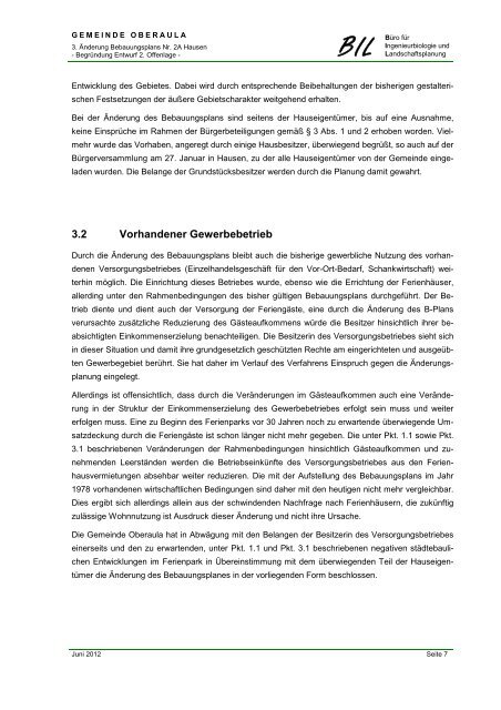 Oberaula_3._Änderung_ B-Plan_ Hausen-Begründung-2._Offenlage