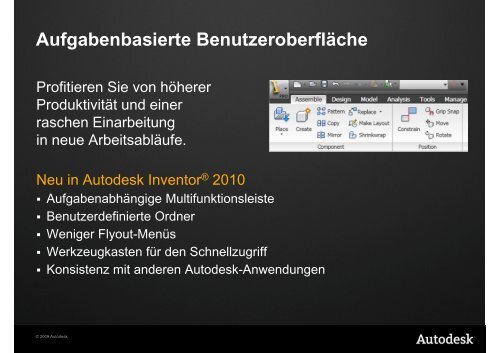 Neue Funktionen in Neue Funktionen in Autodesk Inventor 2010