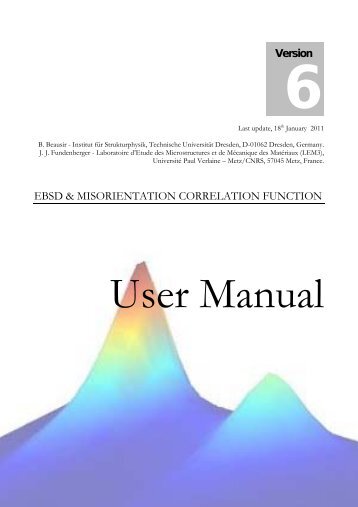 EBSDmcf User Manual v6.0 - Free