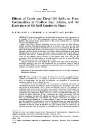 Effects of Crude and Diesel Oil Spills on Plant Communities ... - arctic