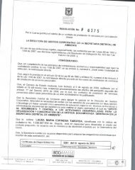 RESOLUCIÓN No. # 6375 Por la cual se justifica el trámite de un ...