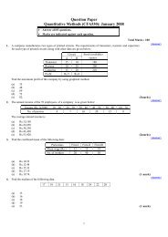 Question Paper Quantitative Methods (CFA530 ... - Careergyaan.org