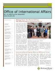 Newsletter 2009.bak.pub - Office of International Affairs - Portland ...