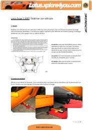 Lotus Exige S 2007: Stabiliser son véhicule - lotus elise