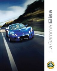 La Gamme Elise - lotus elise