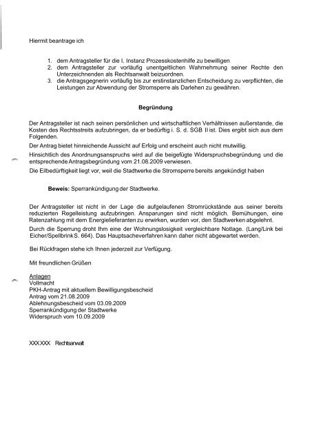 vorab per Fax 0231.541 5-509 - Beispielklagen