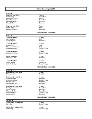 final draft of banff competition - may 2-4/13 - Dancer's Edge Studio