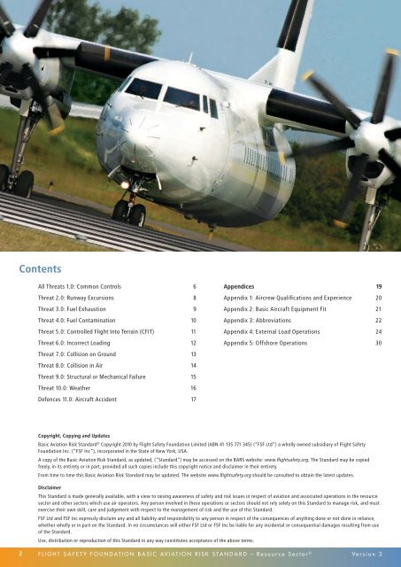 Basic Aviation Risk Standard Resource Sector - Flight Safety ...