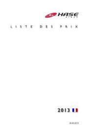 Liste des prix France 2013 - Hase Bikes