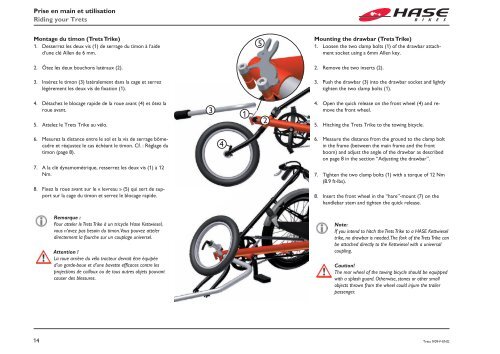 Trets Mode d'emploi, version 9-09 F-ENG - Hase Bikes