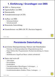 Einführung/Grundlagen - in der Abteilung Datenbanken der ...