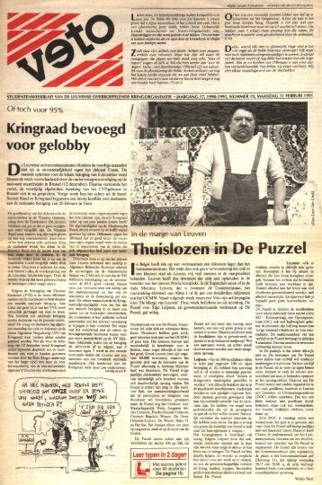 De Puzzel - archief van Veto