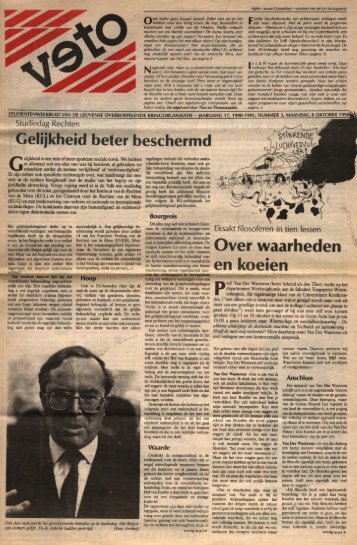 elijkheid beter beschermd Over waarheden en ... - archief van Veto