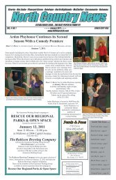 North Country News, January, 2011.