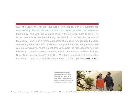 2013 Toyota Prius v complete brochure