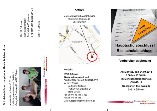 Realschulabschluss! Diakonie Kästorf