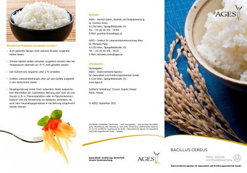 Bacillus Cereus Folder (pdf) - AGES