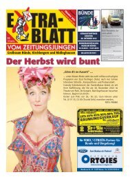 Bünde Oktoberr 2012 - Extrablatt vom Zeitungsjungen