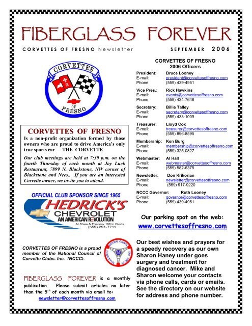 corvettes of fresno - Vette Car Club - Fresno