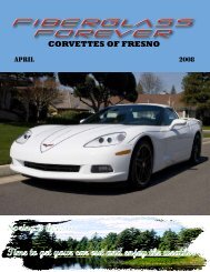 CoF Newsletter April 2008 - Vette Car Club - Fresno