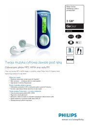 SA4125/02 Philips Odtwarzacz audio z pamięcią flash - Action