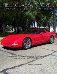 fiberglass forever - Vette Car Club - Fresno