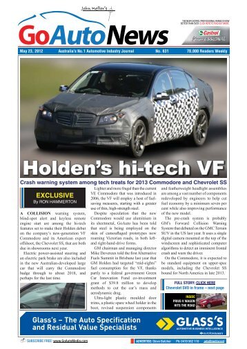 Holden's hi-tech VF